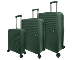 Tucci Italy Indomito 3-Piece Polypropylene Hardside Luggage Set, Expandable Spinner Suitcases with TSA Lock, 20/28/32 in
