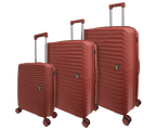 Tucci Italy Indomito 3-Piece Polypropylene Hardside Luggage Set, Expandable Spinner Suitcases with TSA Lock, 20/28/32 in