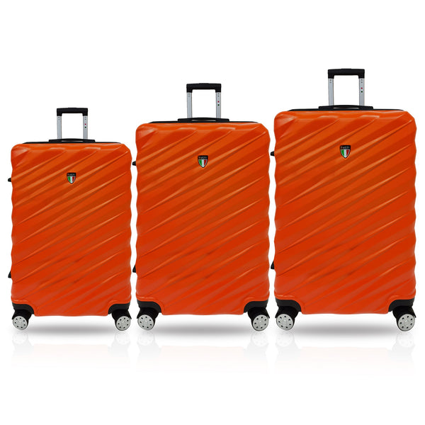 TUCCI Italy STORTO 3PC Hardside Luggage Set (20", 24", 28")