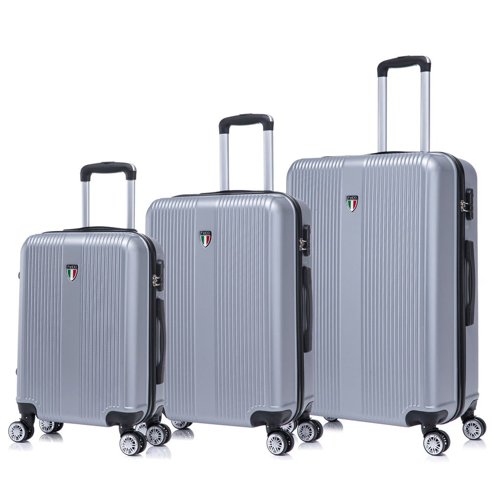 TUCCI Italy LUSTRIA 3PC Hardside Luggage Set (20", 24", 28")