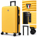 Tucci Italy Spettro 3-Piece Hardside Luggage Set, PC Composite High Gloss Spinner Suitcases with TSA Lock, 20/28/30 in